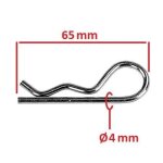 Goupille beta diametre 4mm x longueur 65mm epingle a cran tondeuse motoculteur debroussailleuse remorque ... Goupille beta diametre 4mm x longueur 65mm epingle a cran tondeuse motoculteur debroussailleuse remorque ...