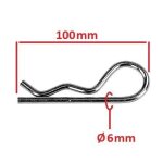 Goupille beta diametre 6mm x longueur 100mm epingle a cran tondeuse motoculteur debroussailleuse remorque ... Goupille beta diametre 6mm x longueur 100mm epingle a cran tondeuse motoculteur debroussailleuse remorque ...