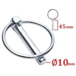 Goupille clips de securite diametre 1mm x longueur 45mm universel motoculteur remorque tondeuse moto ...