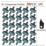 Goutteur compens  pression automatique, jardin agricole, d'argile goutte  goutte pour pelouse, metteurs ...