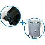Goutti�re 14 a 18 m2 + r�cup�rateur d'eau pour abri de jardin