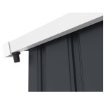 Gouttire pour abri de jardin en mtal de 2 a 6m2