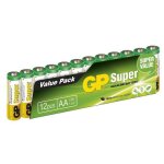Gp batteries piles super alcalines - gp 15a - s12 / lr6 / aa - flim de 12 piles