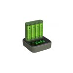 Gp recyko b421 usb - chargeur 6 heures + 4 accus lr6 / aa 2100 mah + station d'accueil
