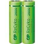 Gp recyko lr6 / aa 2600mah - pack de 2 accus rechargeables nimh Gp recyko lr6 / aa 2600mah - pack de 2 accus rechargeables nimh