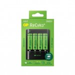 Gp recyko u421 usb - chargeur ultra rapide + 4 accus lr6 / aa 2600 mah + adaptateur secteur