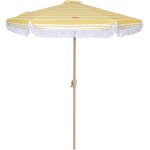 Grand parasol, plage, piscine, jardin extrieur, hauteur et orientation rglables, protection upf 50 ...