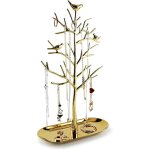 Grand porte - bijoux en mtal d'arbre pour bagues, boucles d'oreilles, colliers, bracelets, etc