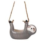 Grand pot de fleurs suspendu en cramique pour plantes succulentes - design contemporain, lger, pour ...