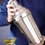 Grand shaker a cocktail boston en acier inoxydable de 1, 8 l : lot de 3 pieces shakers a cocktail