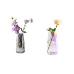 Grands vases a fleurs en verre, 2 pices, pour la dcoration de la maison, centres de table, salon, cuisine, ...