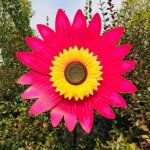 Grande éolienne tournesol pour cour et jardin, sculptures à vent extérieures, cadeaux d'anniversaire ... Grande éolienne tournesol pour cour et jardin, sculptures à vent extérieures, cadeaux d'anniversaire ...