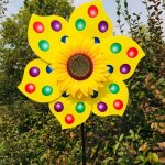 Grande éolienne tournesol pour cour et jardin, sculptures à vent extérieures, cadeaux d'anniversaire ... Grande éolienne tournesol pour cour et jardin, sculptures à vent extérieures, cadeaux d'anniversaire ...