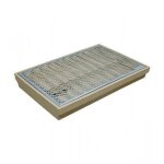 Gratte - pieds - avec couverture et bac - grille en m�tal 60 x 40 cm aco