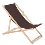 Greenblue fauteuil de plage pliant en hetre brun foncé classique jardin piscine voyager Greenblue fauteuil de plage pliant en hetre brun foncé classique jardin piscine voyager