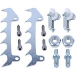 Griffes avec ecrous pour stihl ms170 ms180 017 018 trononneuse, bute  griffes + boulon et ecrou + ...