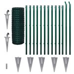 Grillage 25 x 1, 2 m avec les support pour jambe de force  enfoncer