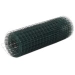 Grillage métal acier et revêtement en pvc 10x0, 5 m carré vert Grillage métal acier et revêtement en pvc 10x0, 5 m carré vert
