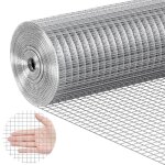 Grillage mtallique soud - vevor - 610 mm x 7, 62 m, rouleau treillis mtallique galvanis a chaud maillage ...