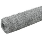 Grillage pour volire acier galvanis 25x1, 2 m argent