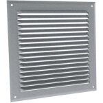 Grilles d'a�ration en applique � auvent � visser aluminium argent 210 x 210 mm anjos