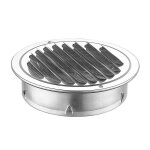 Grille d'a�ration circulaire en acier inoxydable de 120 mm avec couvercle en maille pour hotte de cuisine ...