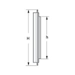 Grille d'aration intrieure  fermeture, 160x160mm, 72cm2 nicoll