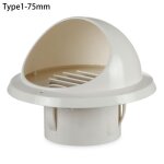 Grille d'aération murale extérieure en pvc, couvercle de ventilation rond, capuchon etanche, grilles ... Grille d'aération murale extérieure en pvc, couvercle de ventilation rond, capuchon etanche, grilles ...