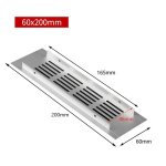 Grille d'aération rectangulaire pour armoire, plaque de couverture de ventilation, event de garde - robe, ... Grille d'aération rectangulaire pour armoire, plaque de couverture de ventilation, event de garde - robe, ...