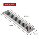 Grille d'aration rectangulaire pour armoire, plaque de couverture de ventilation, event de garde - robe, ...