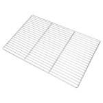 Grille de bbq vidaxl avec poignes rectangulaire 60x40 cm en acier inoxydable 304