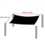 Grille d'ombrage noire pour camping en plein air, couverture en maille solaire, auvent de balcon, isolation ...