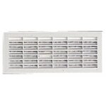 Grille de ventilation 96x275mm, avec moustiquaire, � visser ou � coller - b161 nicoll