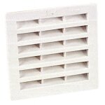 Grille de ventilation b104 carr�e � visser ou � coller - nicoll