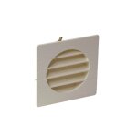 Grille de ventilation � encastrer ext�rieur pour tubes pvc Ø 80 coloris sable - nicoll - 1getm80