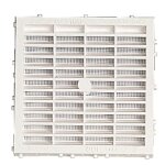 Grille de ventilation ext�rieure � sceller, avec moustiquaire, 144x144, 100cm2 - m114 nicoll
