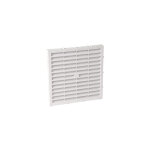 Grille de ventilation fa�ade rectangulaire nicoll m161 150 mm blanche