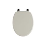 Gris perle mat siege wc taille universelle charnieres metalliques