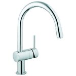 Grohe 3291800e 7815264 minta mitigeur d'�vier � levier simple avec clapet anti - retour int�gr� chrom� ...