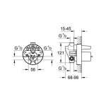 Grohe corps encastré - pièces détachée 33963000 import allemagne Grohe corps encastré - pièces détachée 33963000 import allemagne