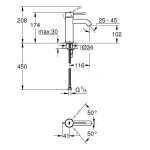 Grohe essence mitigeur monocommande lavabo taille s 23590001