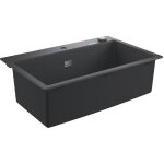 Grohe evier en composite k700 31652ap0 - a encastrer - 1 bac - sans �gouttoir - 78x51 cm - noir granite ...
