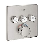 Grohe grohe grohtherm smartcontrol fa�ade thermostatique carr�e 3 sorties 29126dc0 (import allemagne), ...