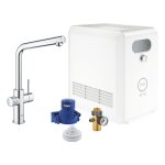 Grohe mitigeur monocommande �  l  blue home avec syst�me pour 3 types d'eau 31347003 (chrome - acier ...