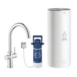 Grohe mitigeur monocommande �  c  red duo avec chaudi�re pour eau bouillante instantan�e 30079001 (boiler ...