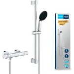 Grohe precision get mitigeur thermostatique douche, ensemble de douche 1 jet avec barre 60cm, economie ...