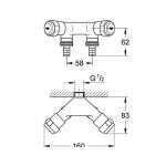Grohe - robinet d arrêt machine à laver réf 41022000 Grohe - robinet d arrêt machine à laver réf 41022000