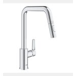 Grohe - robinet de cuisine avec douchette start bec haut chromé 2 jets - rose Grohe - robinet de cuisine avec douchette start bec haut chromé 2 jets - rose