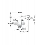 Grohe robinet lavabo costa s 20405001