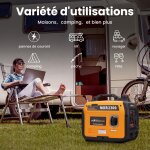 Groupes lectrognes 2300w inverter  essence gnrateur silencieux lger 4 temps avec prises usb et ...